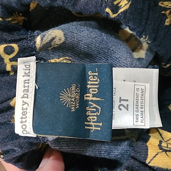 PBK Pottery Barn Kids Wizarding World Harry Potter Navy Pajamas 2 Toddler - Picture 3 of 4